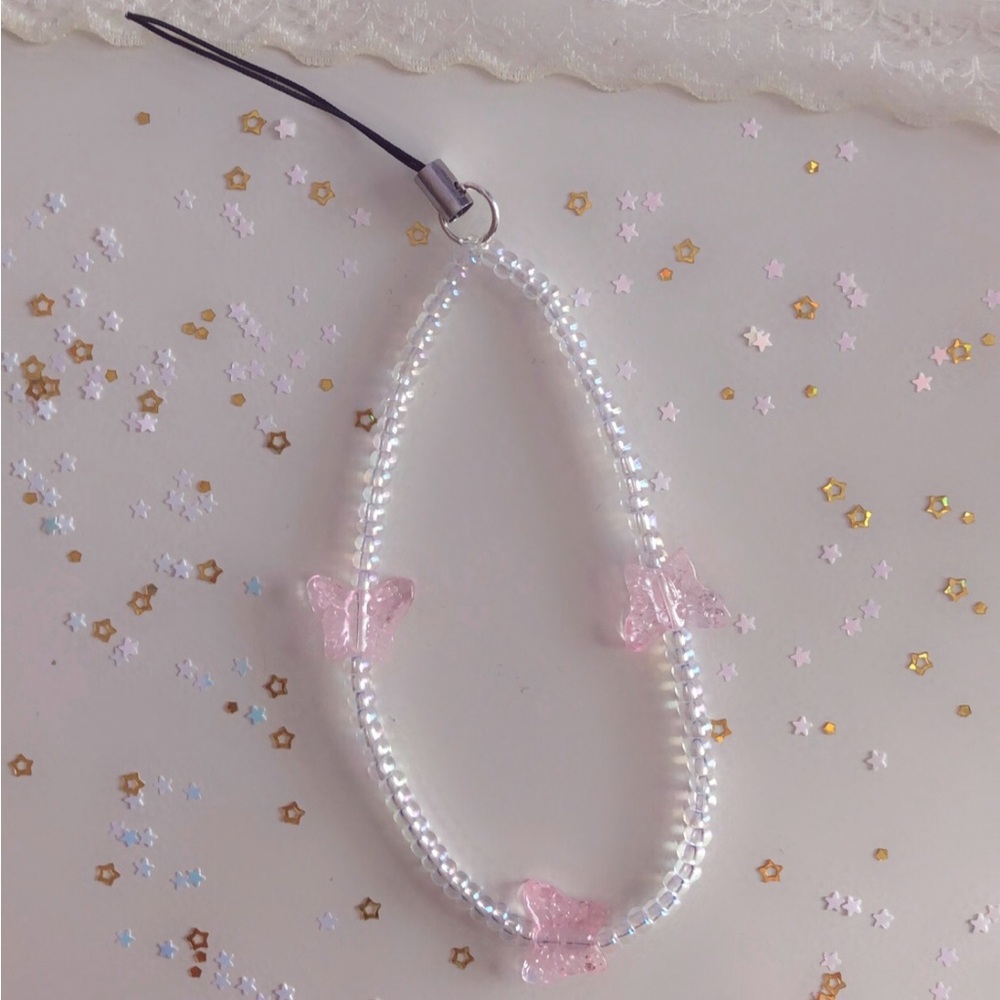 Butterfly phone strap